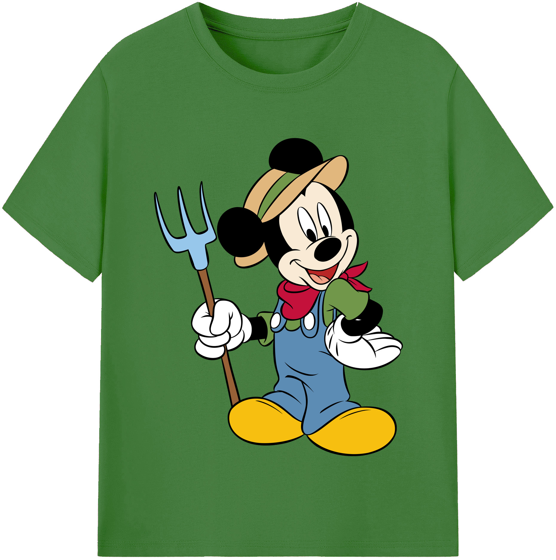 （画像用） ミッキーマウス Mickey Mouse レディースカジュアルプリントTシャツ（綿100％）